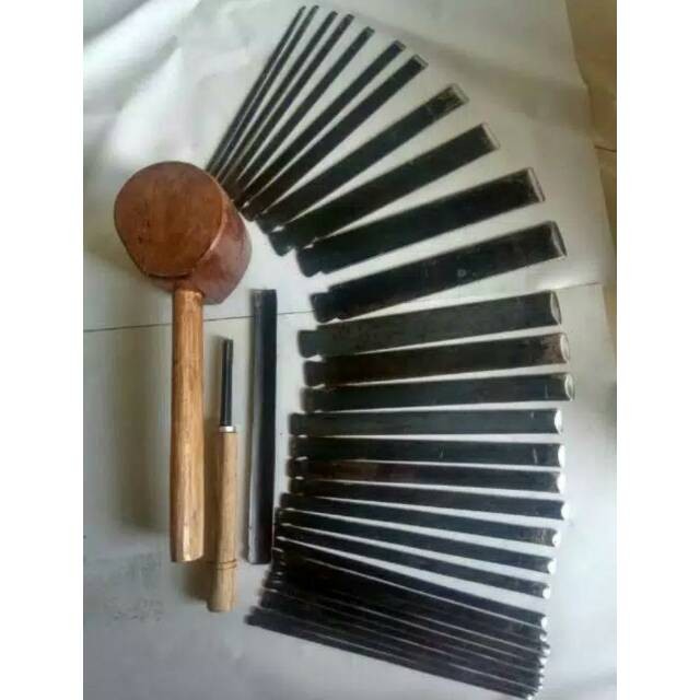 Alat Pahat set 33 Ukir Kayu khas jepara Paket Latihan Mengukir Dasar QJS