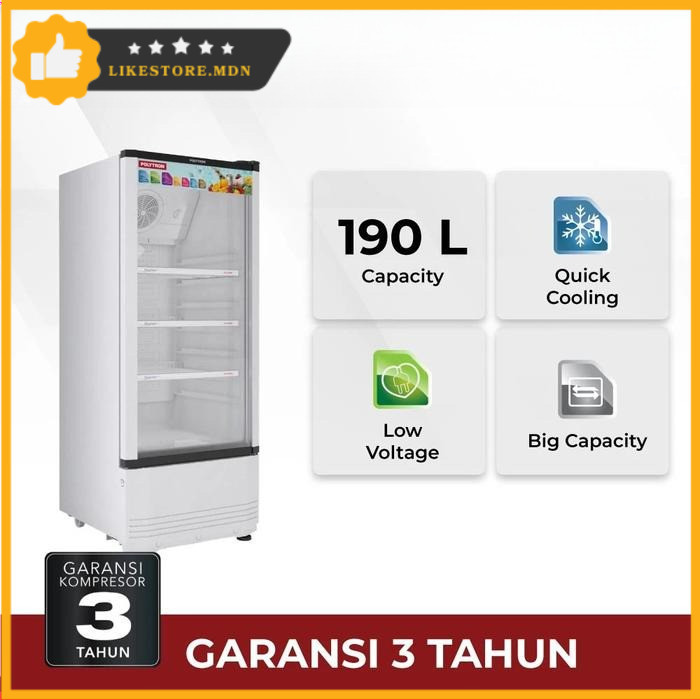 Showcase / Kulkas Display Polytron 140 liter SCN-140 X