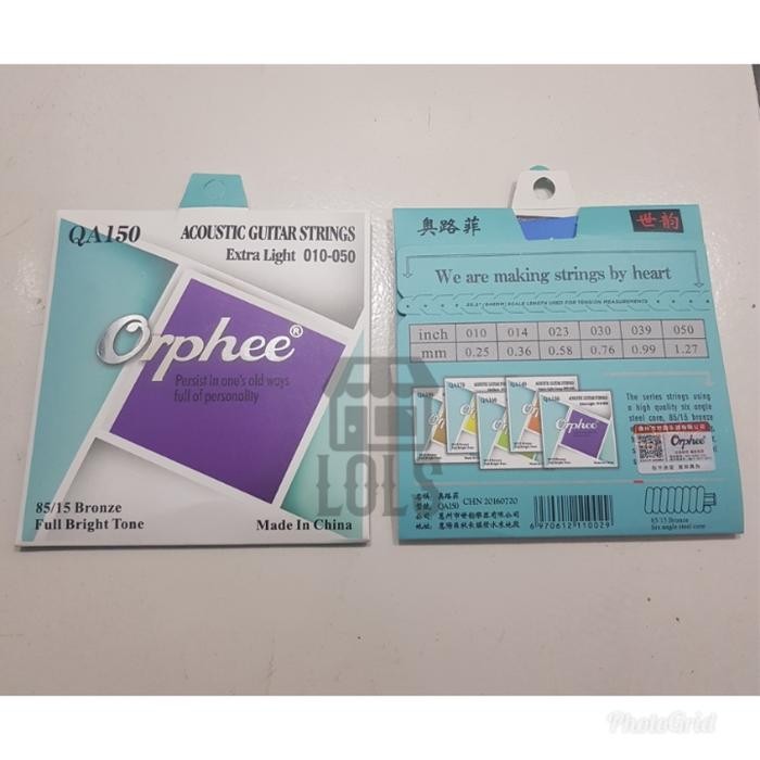 senar gitar ORIGINAL orphee qa140 qa150 qa 160 qa170 akustik - QA140 (09)