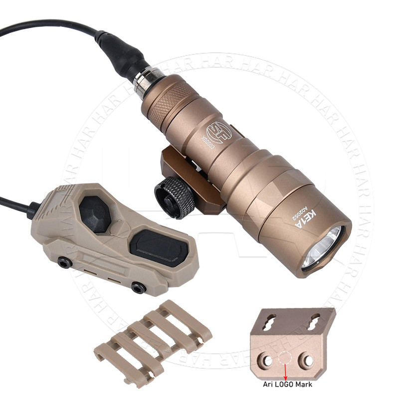 WADSN  Surefir M600U M600 M300 M300C Flashlight Fit Mlok Keymod SMR Rail Base   FlashlightMount