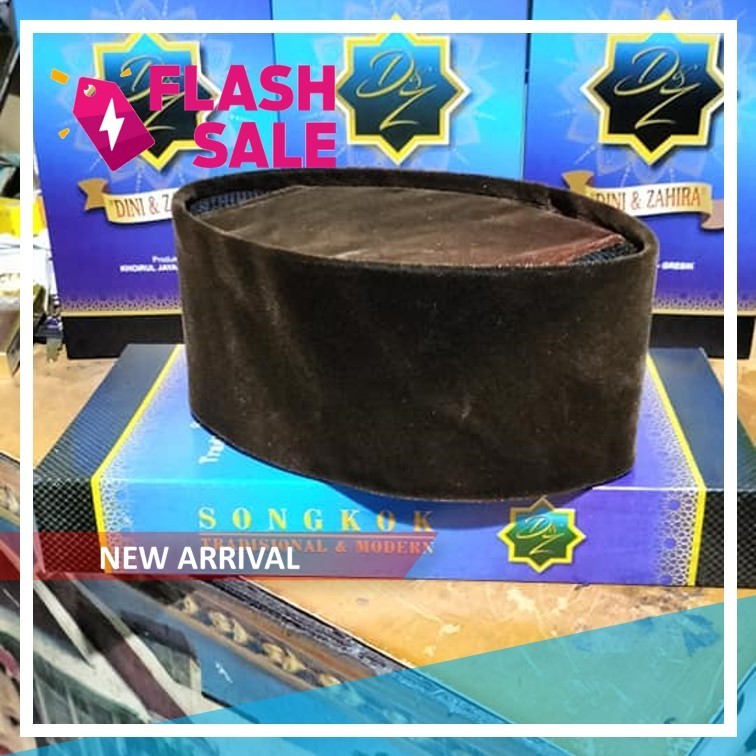 Peci pria premium coklat tua beludru import tebal dan halus