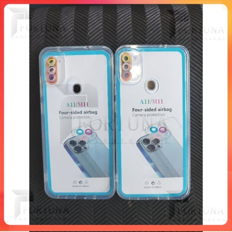 GROSIR COD casing Case softcase/silikon Case bening hp Samsung A11/M11 CASE bening clear + pelindung