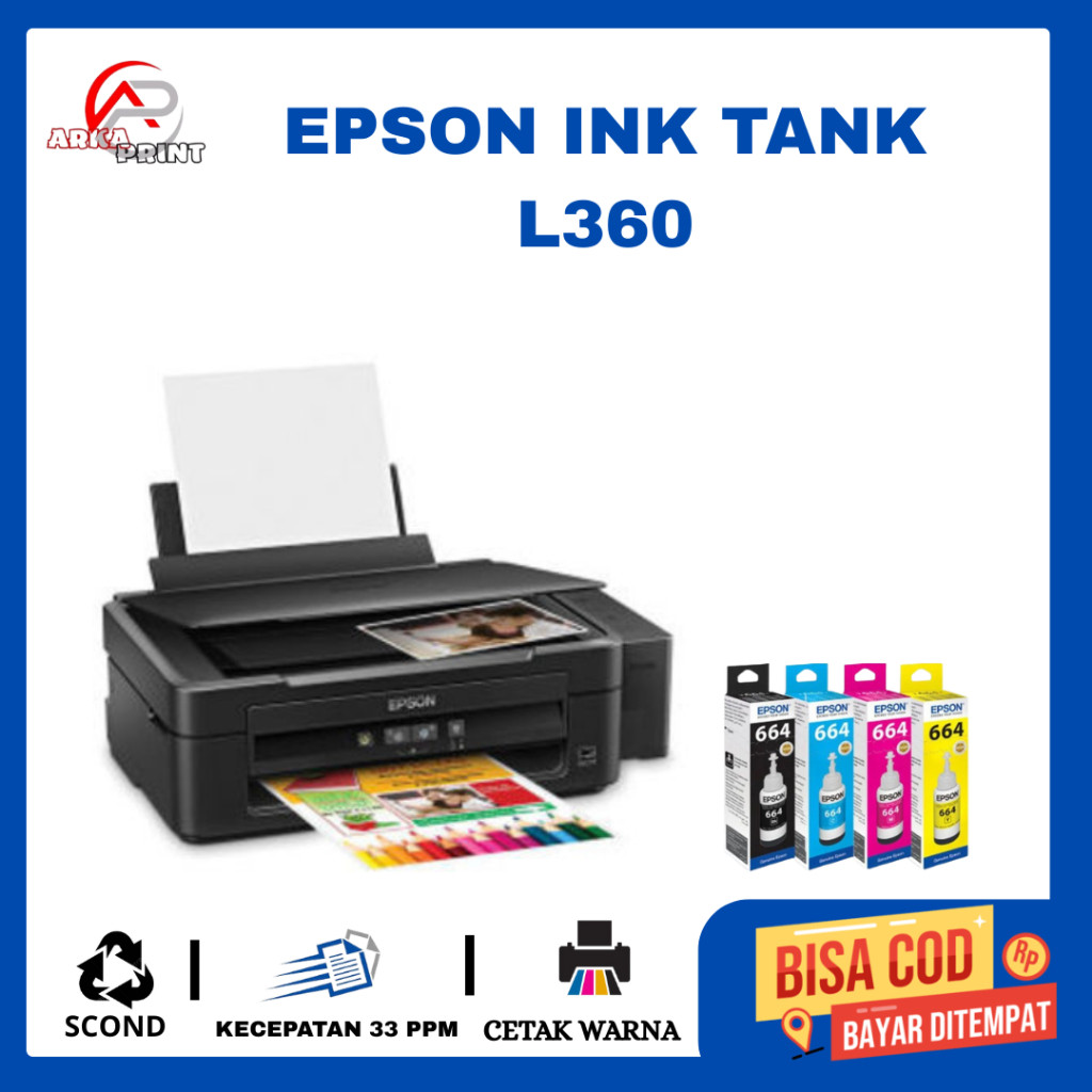 Printer Epson L360 print scan copy Scond