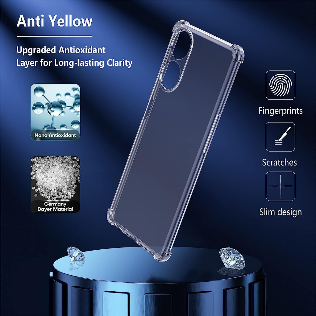 Clear Case Oppo A16 4G / A16K / A16E / A18 / A17 / A15 / A15S / A12E / A11K / A12 / A17K / A16S Prem