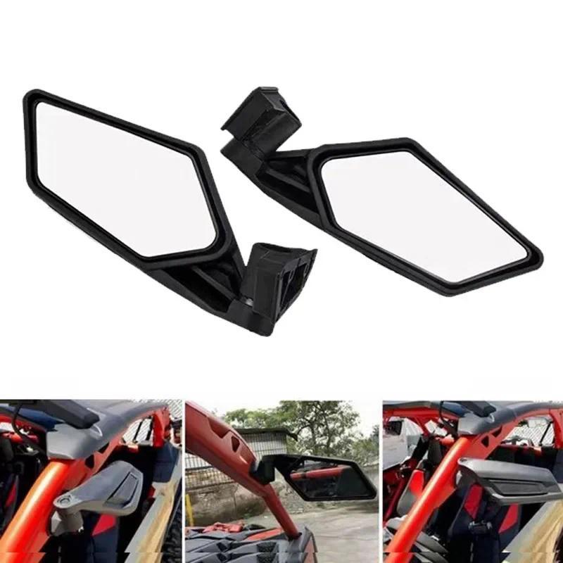 2PC UTV/ATV Kaca Spion Belakang Set Kaca Spion Samping 4x4 Racing Untuk CAN-AM BRP UTV MAVERICK X3