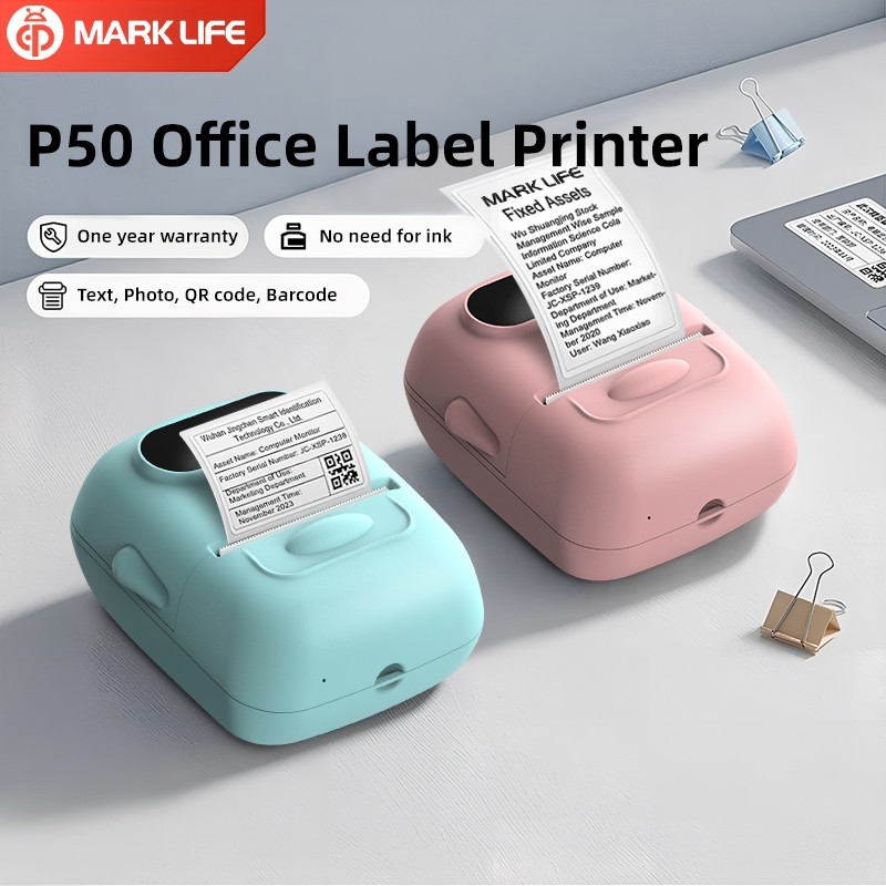 Marklife P50 Label Printer Sticker Portable Printer Termal Printer Tag Harga Printer Perhiasan - War