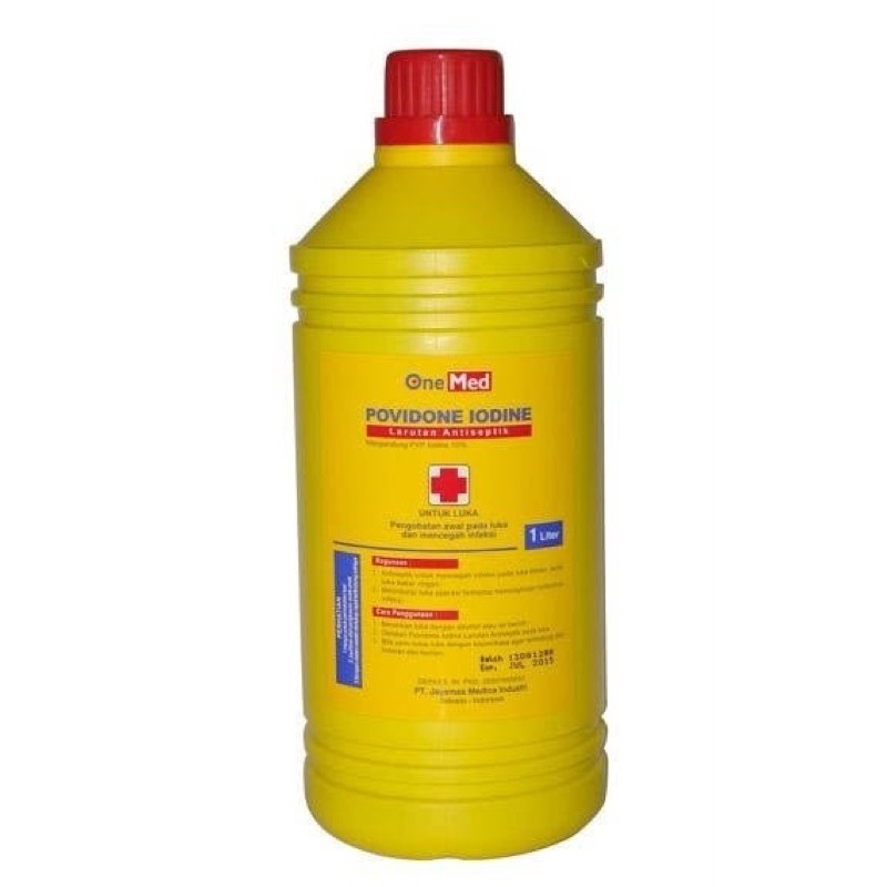 Povidone iodine 10% 1liter 1 liter 1lt povidon iodin betadine-AD