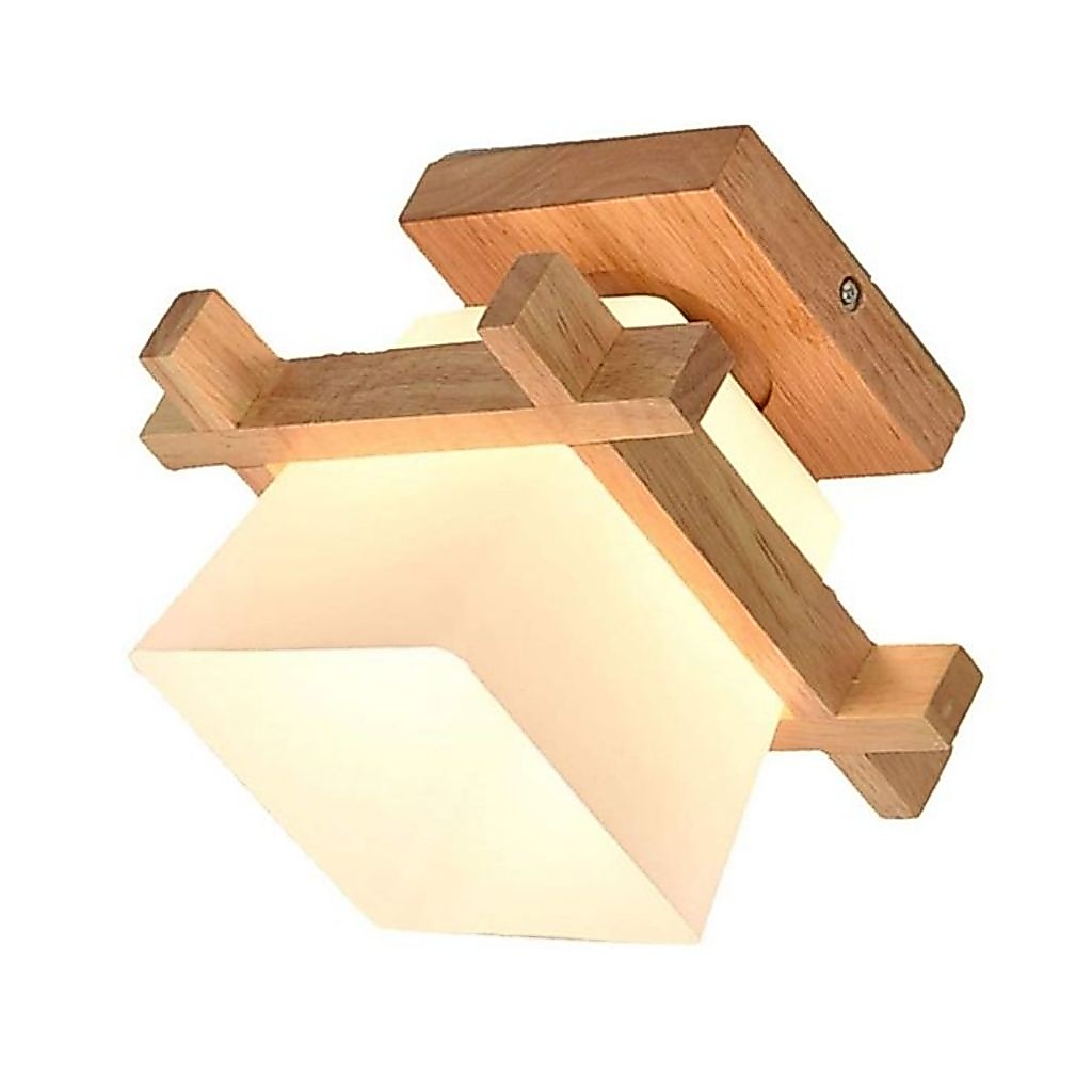kap lampu plafon minimalis kayu &akrilik