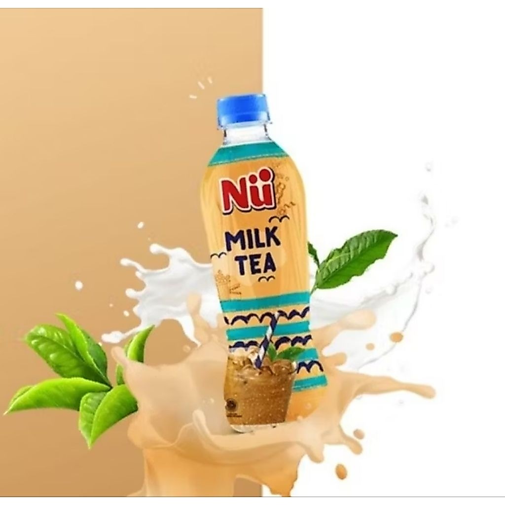 NU GREEN TEA MILK TEA 330ML (ISI 24 PCS)