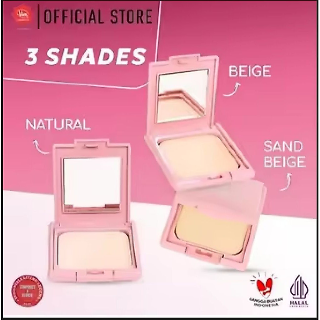 Viva Compact powder Pink UV filter