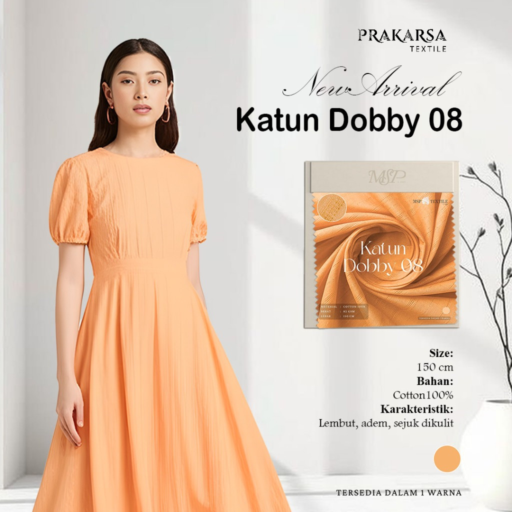 KAIN KATUN DOBBY #08 PREMIUM UNTUK ATASAN DRESS TUNIK PASHMINA