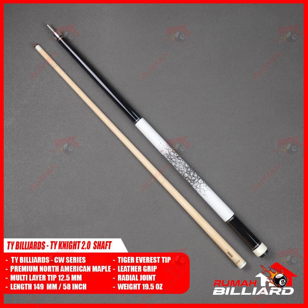Stick Billiard - Billiard Cue - TY CW-4 - White - TY Knight 2.0 Low Deflection