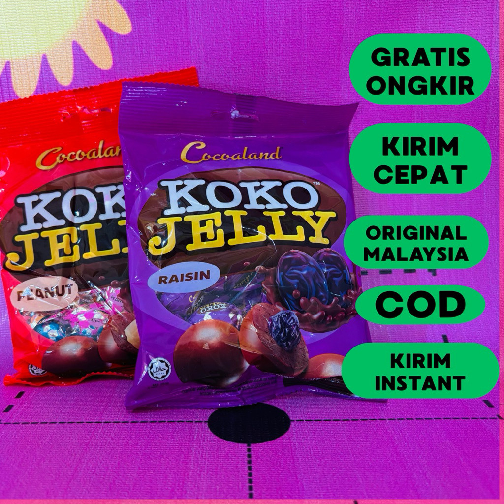 Koko jelly 110 Gram / Coklat Koko Jelly / Coklat Malaysia