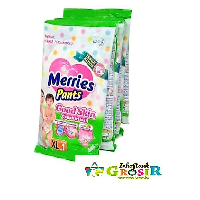 Merries XL 1 Renceng isi 6 Sachet