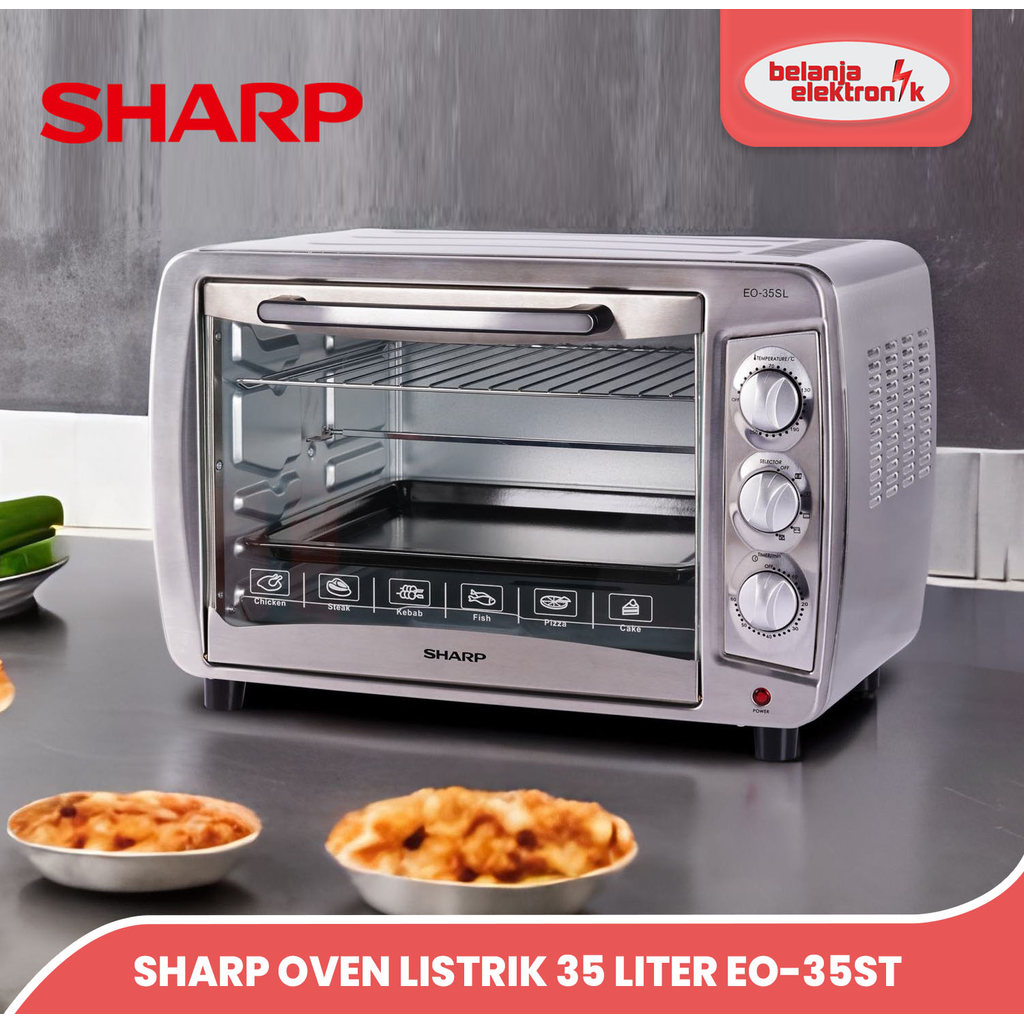 SHARP MICROWAVE & OVEN LISTRIK EO35ST EO 35ST STAINLESS