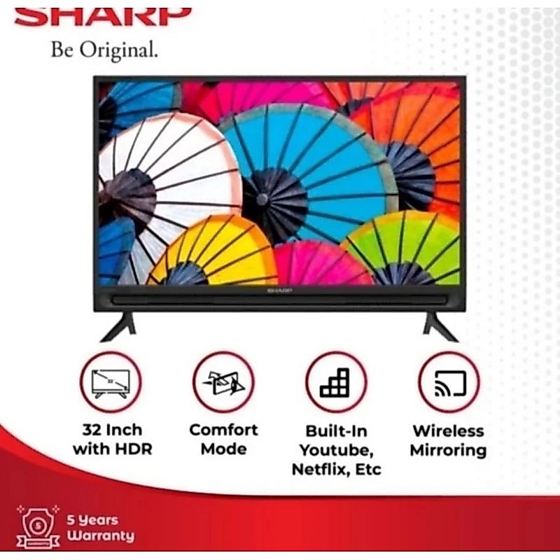 TV LED SHARP 32 INCH SMART TV 32T2 C32DF1