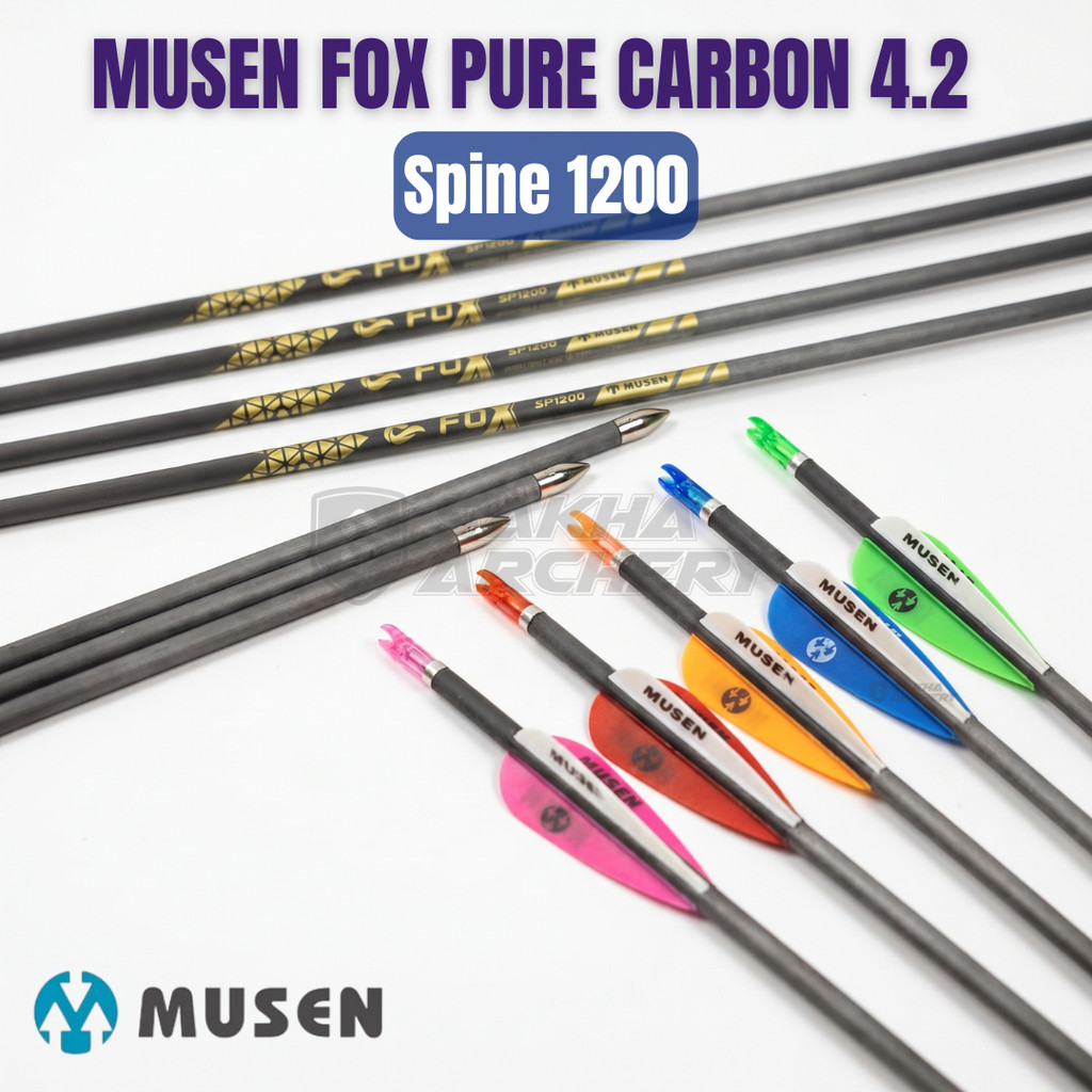 Arrow Musen Pure Carbon 4.2 Spine 1200 - MSTJ 42BS