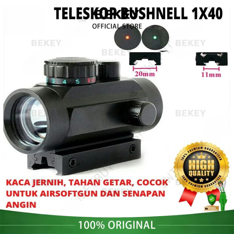 BEKEY Redot 1x40 Rd Red Dot Busnell Laser Redot Redot Scope Barry Teleskop Bushnell Reddot 1x40 Gree