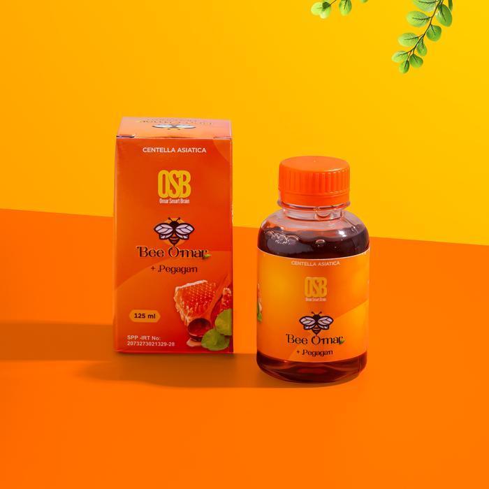 Bee Omar Madu Pegagan Untuk Kecerdasan dan Daya Tahan Tubuh Honey Herbal Botol