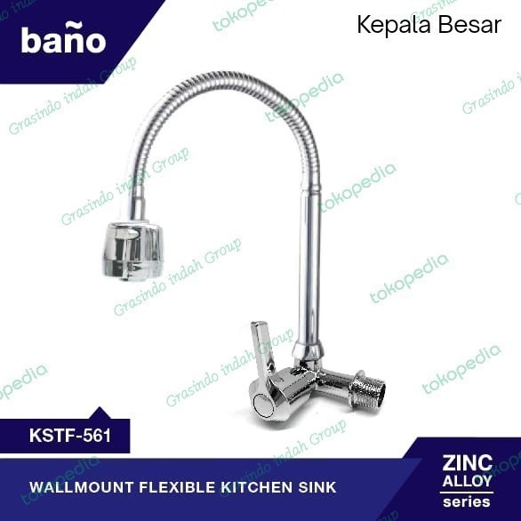 .Kran Angsa Flexible tembok / Kran cuci piring Flexible Tembok - Bano