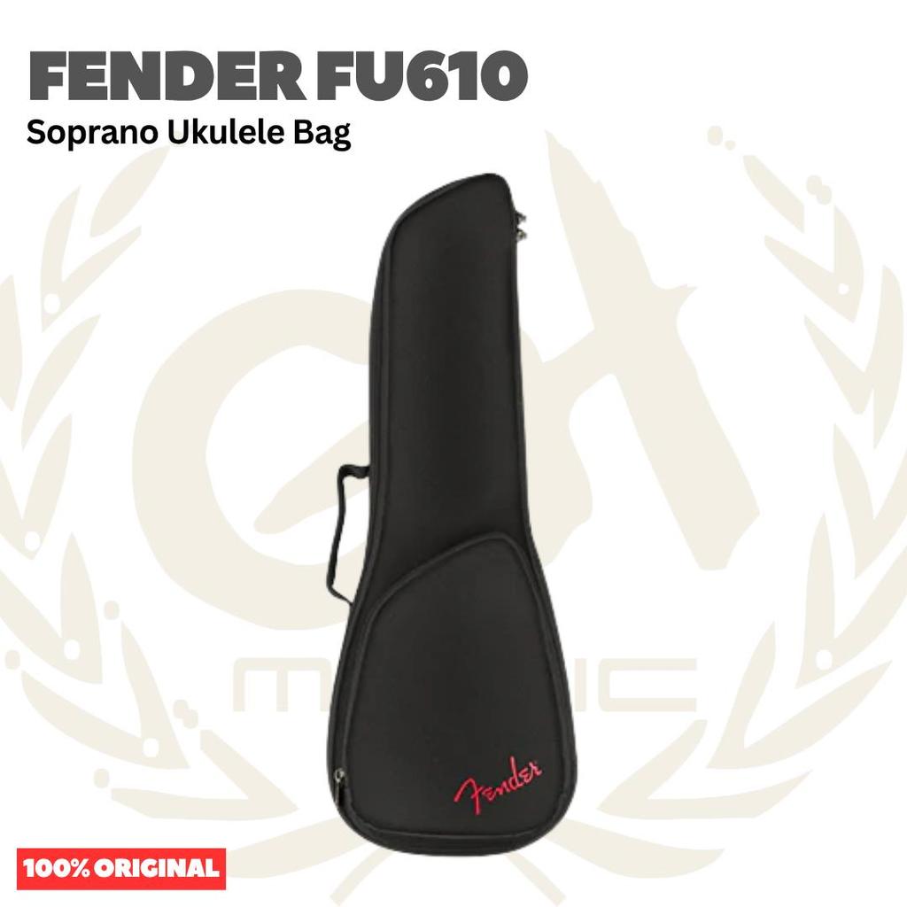 Fender FU610 Soprano Ukulele Bag - Tas Case Ukulele Sopran