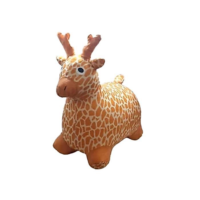 MAINAN ANAK ANIMAL JUMPING KUDA KUDAAN RUSA JUMPING ANIMAL KARET SAPI MUSIK LAMPU KARAKTER HEWAN - A