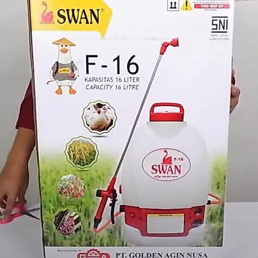 Sprayer elektrik SWAN F16 alat semprot SWAN 16 liter kep elektrik aki