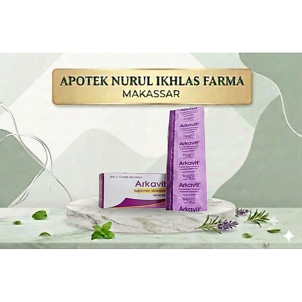 ARKAVIT 1STRIP 10KAPLET suplemen kesehatan