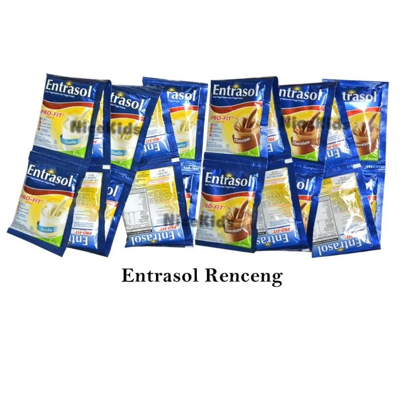 

ENTRASOL PRO-FIT FORMULA SUSU TINGGI KALSIUM DAN TINGGI PROTEIN RASA VANILLA DAN COKELAT RENCENG - ARM