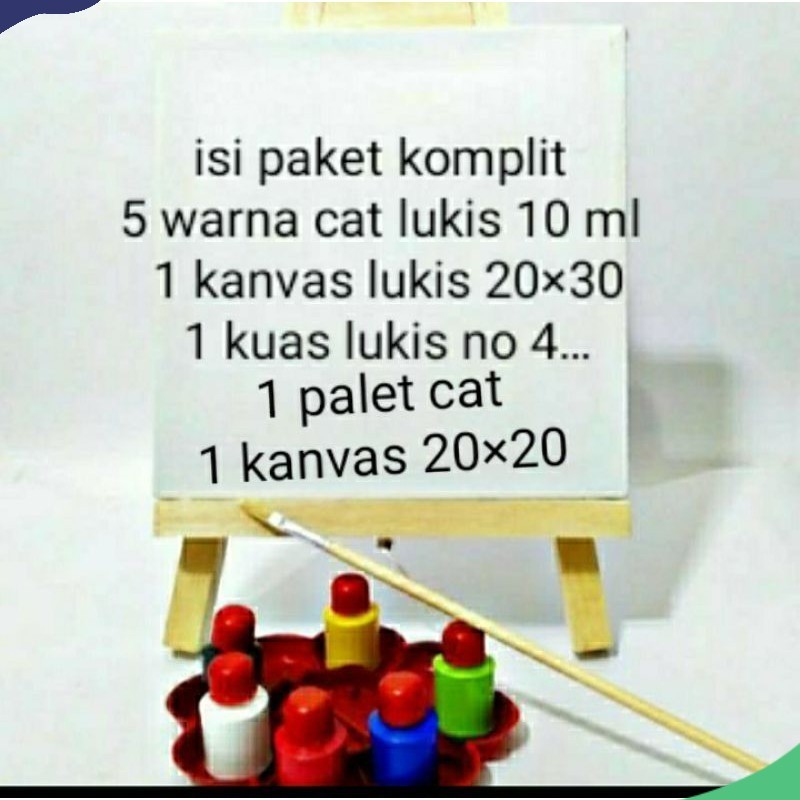 

Paket Komplet (Kanvas, Cat Akrilik, Kuas, kanvas 20×20