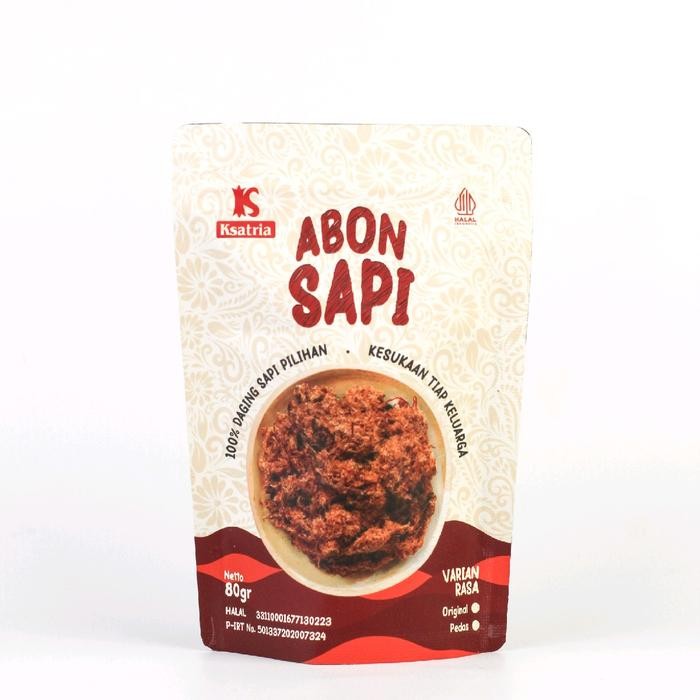 

SALE Abon Sapi Ksatria Solo - Manis, 80 gramTERLARIS