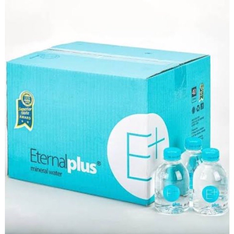 

JAMIN MURAH !!!Eternal Plus E+ 250ml - Air Mineral Alkaline Ph8+ 1 dus 40 pcs(BISA LANGSUNG ORDER)