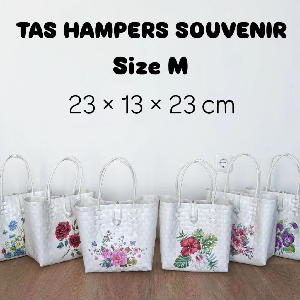 

TAS HAMPERS SOUVENIR MOTIF BUNGA SIZE M / TAS HAMPERS LEBARAN NATAL / TAS SEMBAKO / TAS SOUVENIR ULANG TAHUN