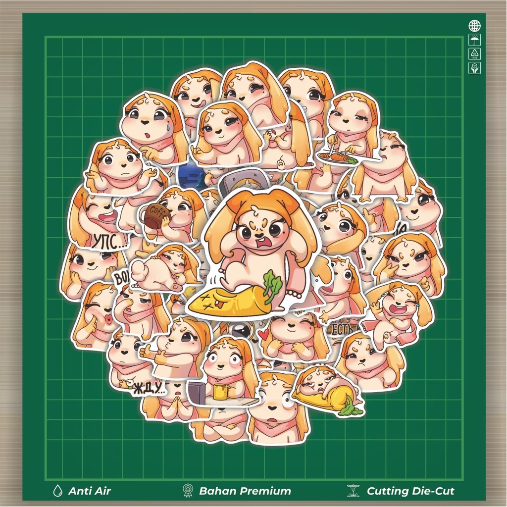 

Stiker Cutting Pack Stiker Animal Cute Doggy Valya Isi 100Pcs Series Aesthetic Lucu Keren Untuk Koper Bahan Vynil