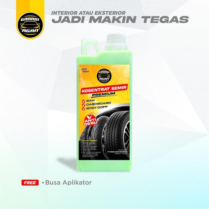 1 liter KOSENTRAT SEMIR bonus APLIKATOR / Semir ban / Semir dashboar / semir body doff Car semir Kar