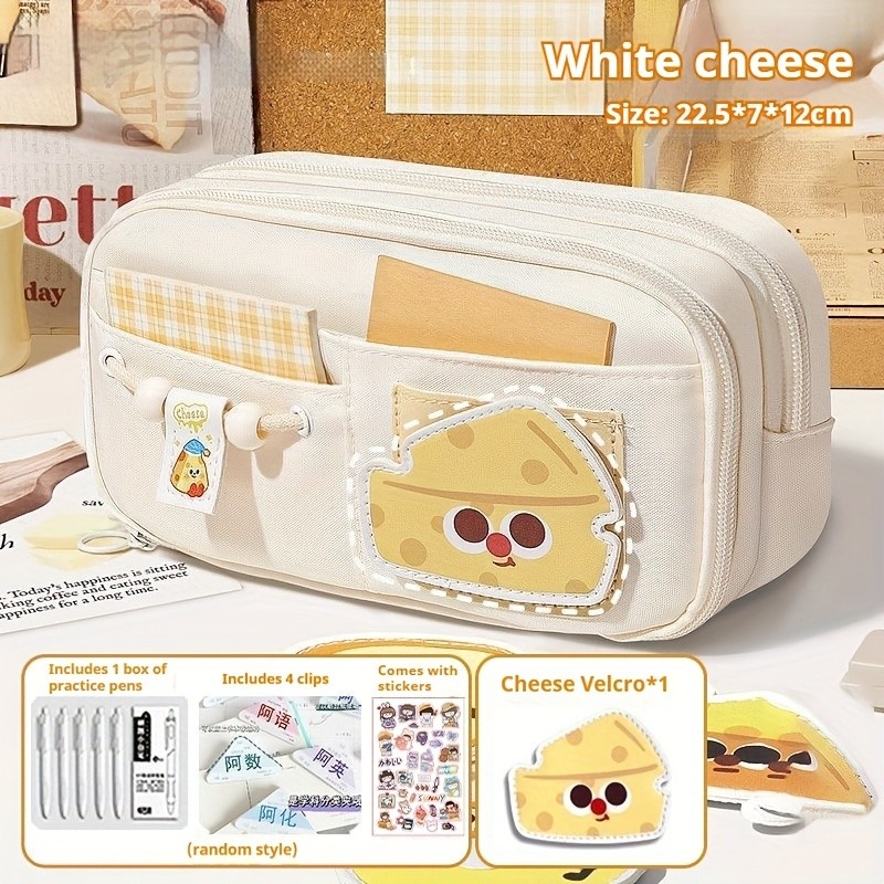 

Tas Pensil Berkapasitas Besar dengan Tutup yang Menarik Secara Visual - Set Alat Tulis yang Menyenangkan, Ideal untuk Siswa, Sempurna untuk Penggunaan Sehari-hari di Kantor Sekolah, Organizer Alat Tulis Sekolah yang Menyenangkan