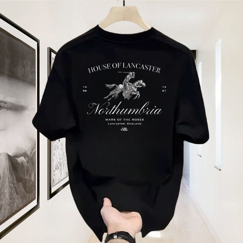 Consolace Northumbria T Shirt Vintage Second Kaos Oversized Pria Wanita Boxy Baju Unisex