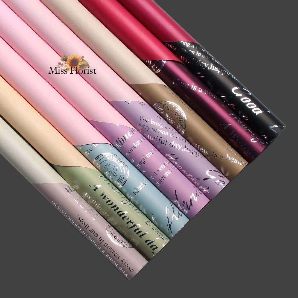 

[5PCS] 002. FLOWER WRAPPING MOTIF / KERTAS WRAPPING BUKET