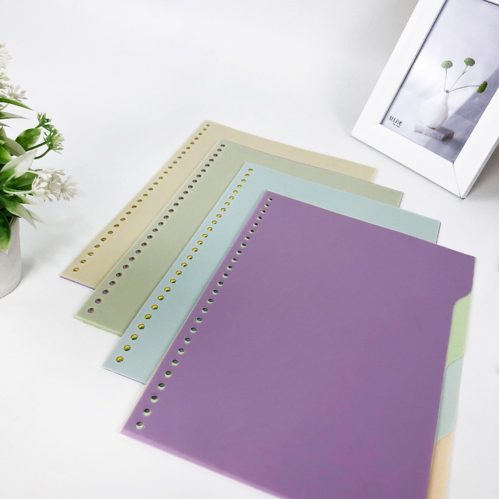

Binder Divider A5 B5 4 Warna Pastel Pembatas Binder Index Buku Catatan Sekolah Kuliah Topla