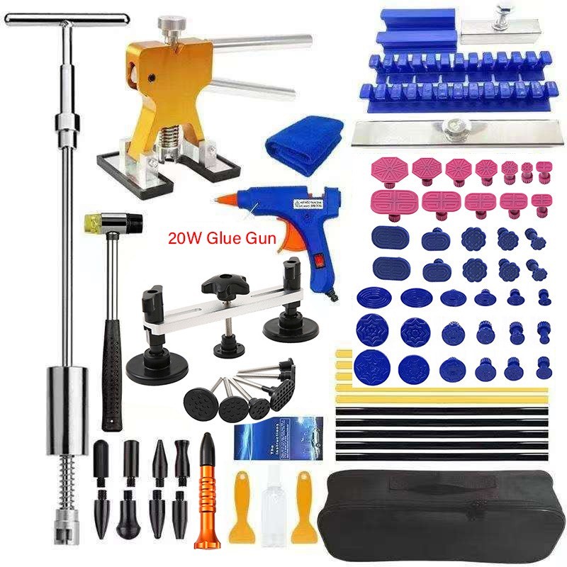 83Pcs/Set Alat Penghilang Penyok Bentuk T Penarik Penyok Mobil Penarik Body Mobil Penyok Alat Penyok