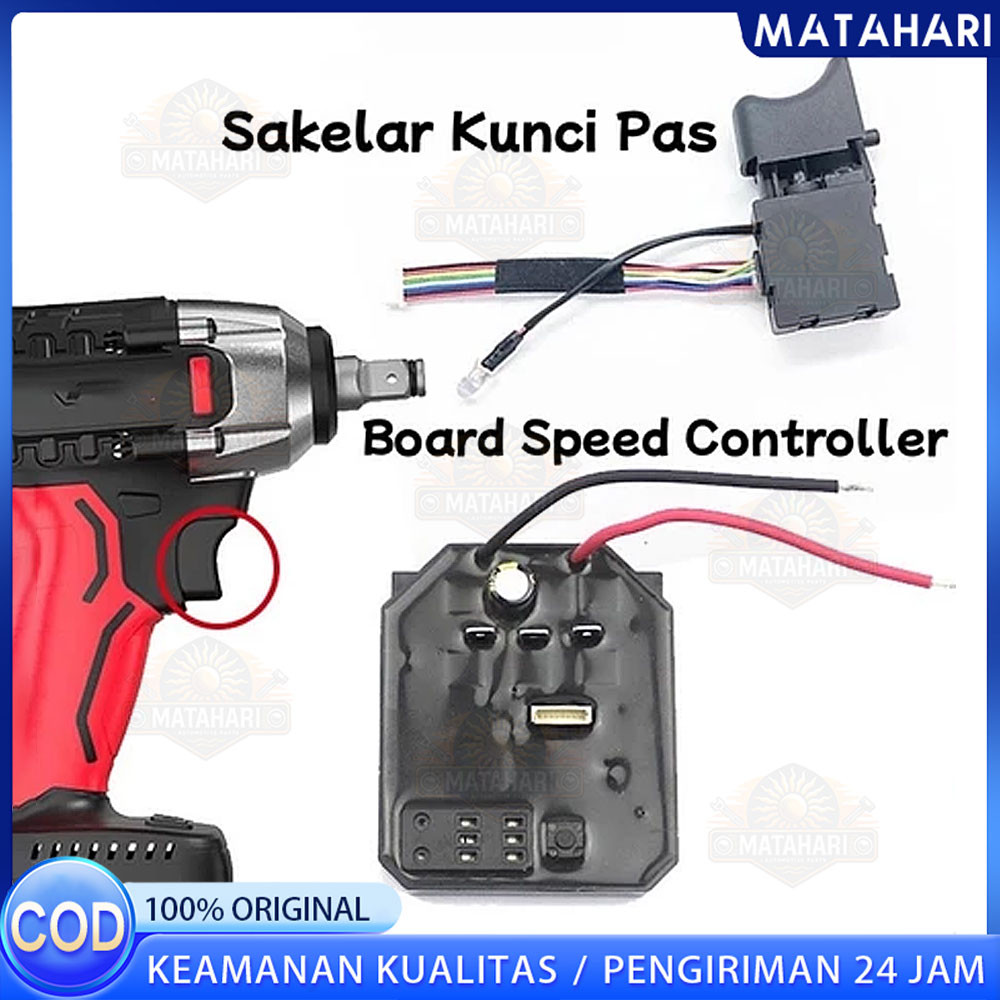 Saklar Modul Impact Wrench JLD Esc Speed Controller Impact Wrench Drill Brushless JLD Switch