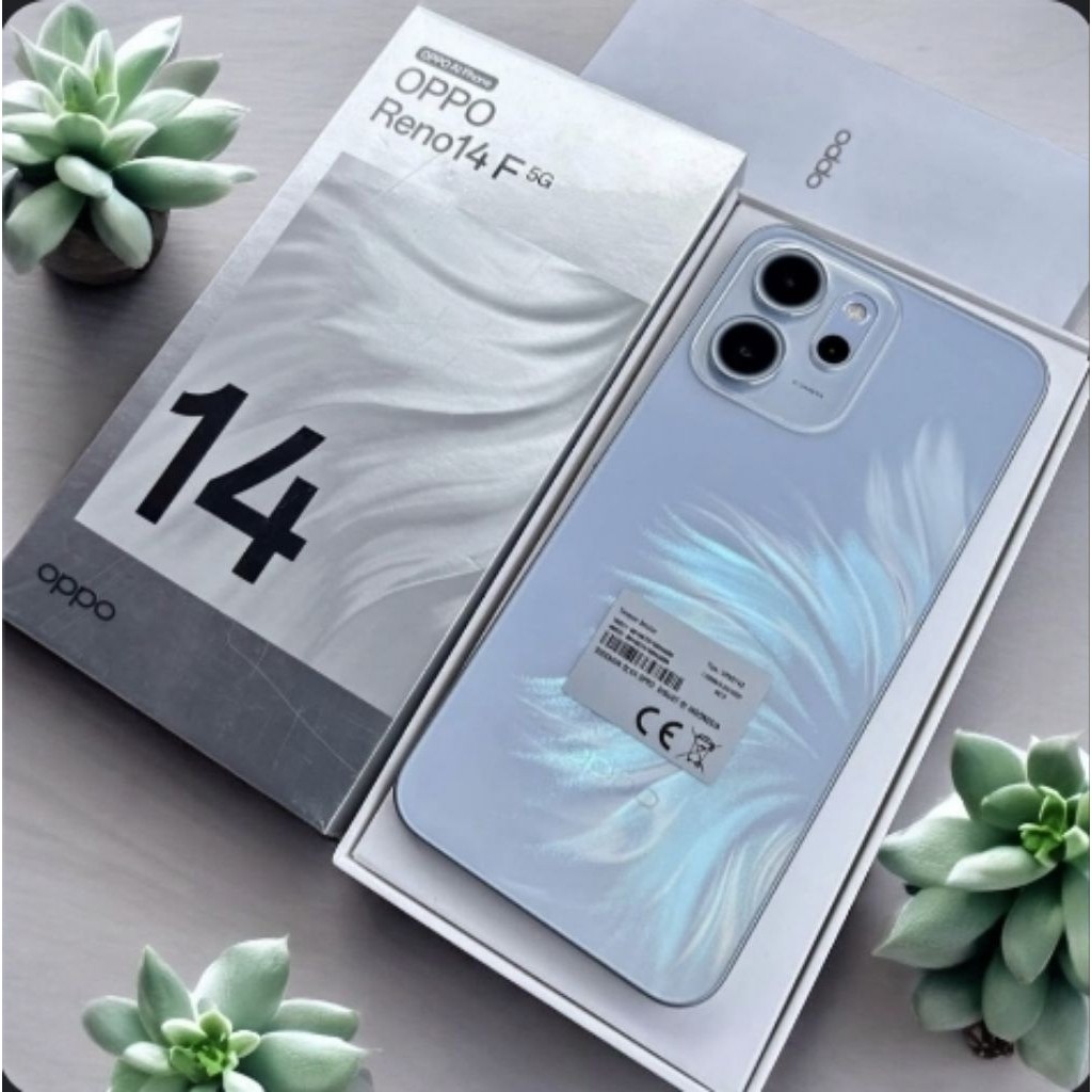 oppo reno 14f versi ram 12 dan ram 8 256gb hp second lengkap resmi siap pakai ya