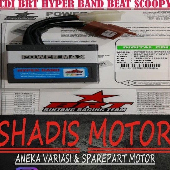 CDI Motor Merk BRT Tipe Hyper Band Motor Beat Scoopy Spacy Lama