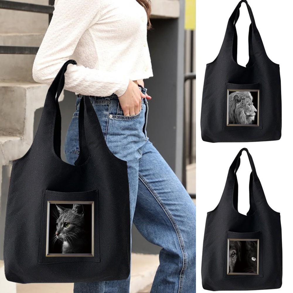 Tas Selempang / Bahu Wanita /Shoulder Women Travel Storage Bag Foldable Shopping Bag Shopping Pouch 