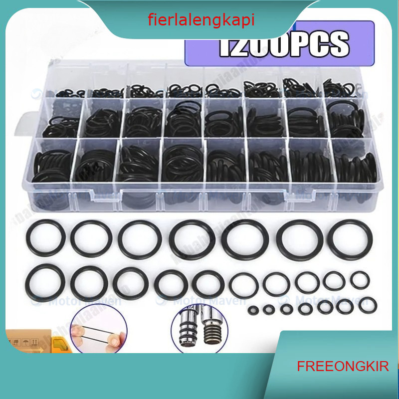 1200 PCS Sil O Ring Karet Seal O ring PCP Sil Oring Karet Seal Oring 1 Set Sil Oring Box Hidrolik