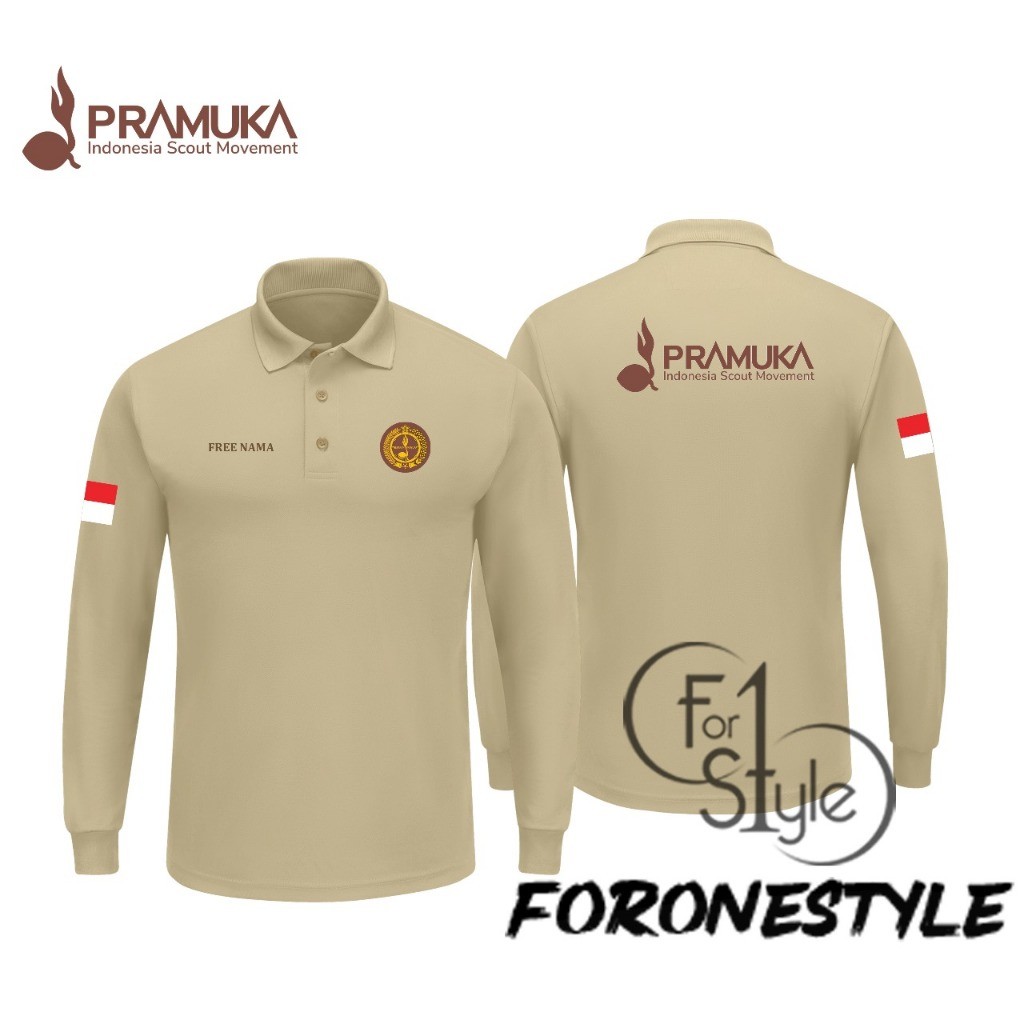 HIRO.SHOP BAJU BERKERAH PRAMUKA INDONESIA - KAOS BERKERAH PRAMUKA INDONESIA. - KAOS KERAH PRAMUKA