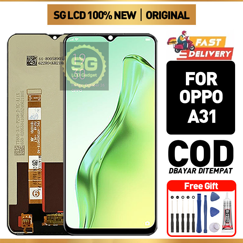 LCD For OPPO A31 Original Fullset Ori asli Touchscreen Glass Touch Screen Digitizer