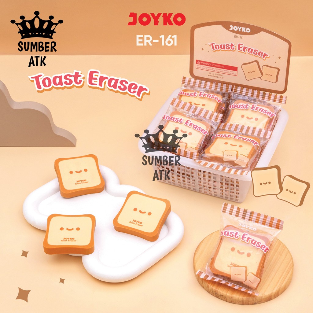 

Penghapus JOYKO Eraser ER-161 Toast Eraser Penghapus Bentuk Roti Lucu