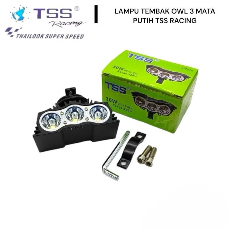 Lampu Tembak Led Lampu Sorot Led Owl Ultrafire 2 Mata & 3 Mata Universal Semua Motor