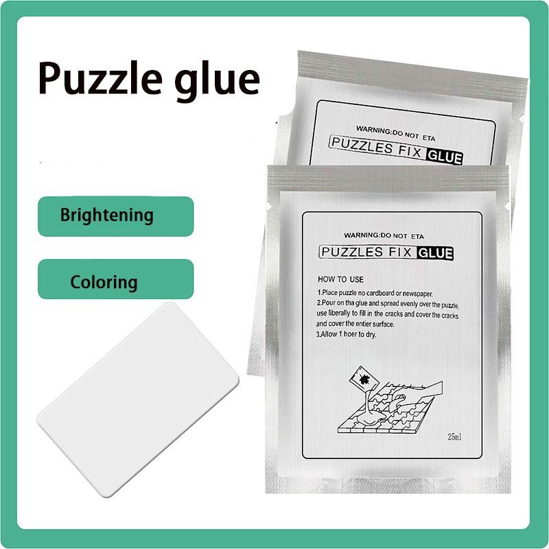 

25ML/60ML Puzzle Glue With Scraper Safety Transparent Tasteless Diamond Drawing DIY Handcraft Puzzle Fix Brighten Special Glue